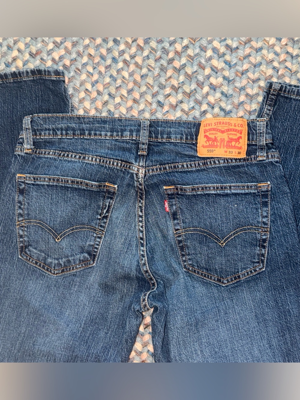 Levi’s 559 Relaxed Straight Jeans sz 33x30 - Picture 5 of 7